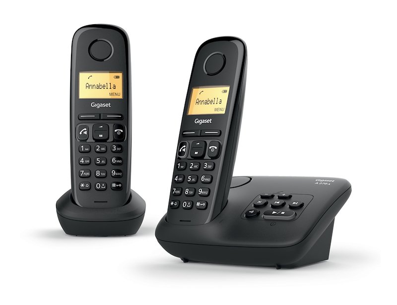 Gigaset Telefono Cordless 2Pz A 270 Am Duo Nero