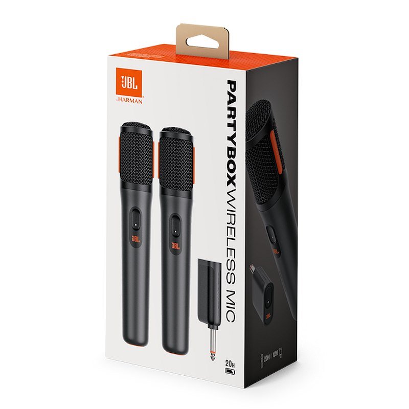 Jbl Microfoni wireless digitali 	PARTYBOX WIRELESS MIC Jblpbwirelessmic Nero