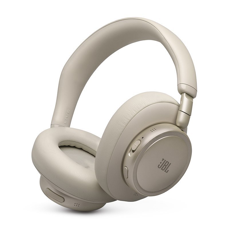 Jbl Cuffie circumaurali wireless con cancellazione del rumore LIVE 780NC Champagne
