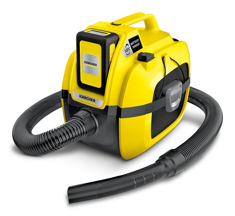 Karcher - Wd1 + Batteria 1.198-301.0 Giallo-nero