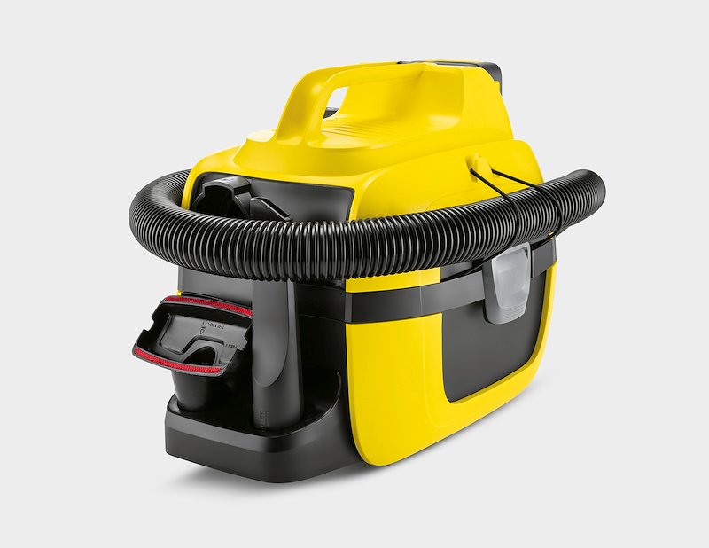 Karcher - Wd1 + Batteria 1.198-301.0 Giallo-nero