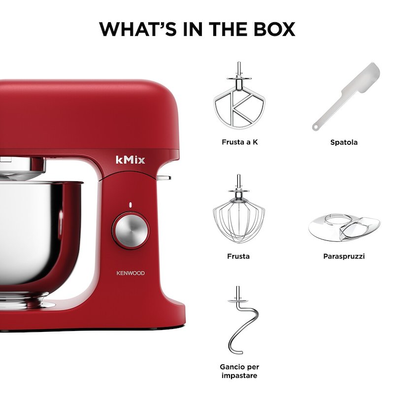 Kenwood Robot Planetaria Kmx751ard Rosso