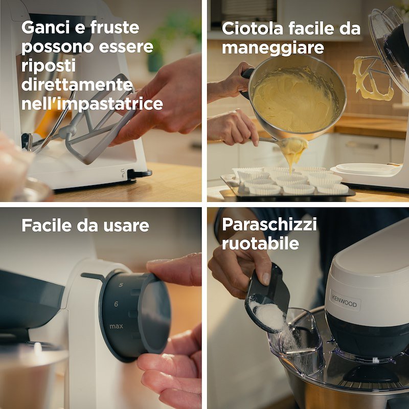 Kenwood Impastatrice Khc30.000wh Bianco