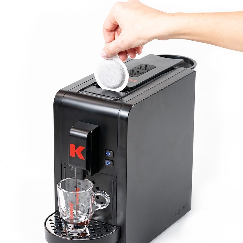 Kimbo Macchina Caffè a Cialde Sv822 Black