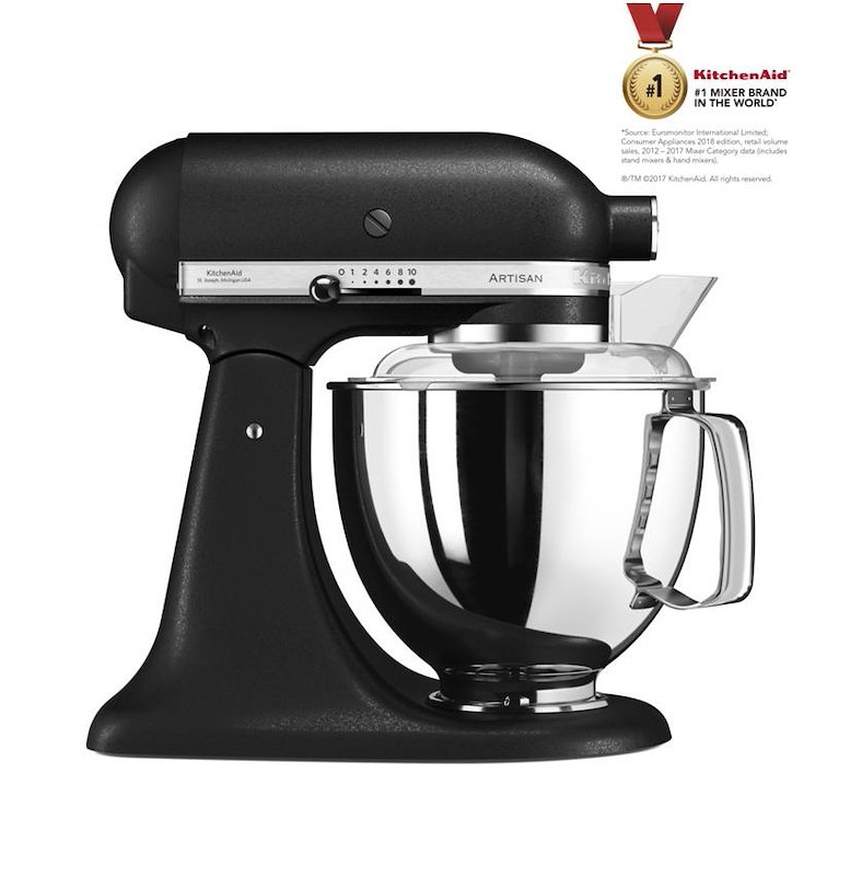 KitchenAid Impastatrice Planetaria 4,7L Artisan 5ksm175psebk Nero Ghisa