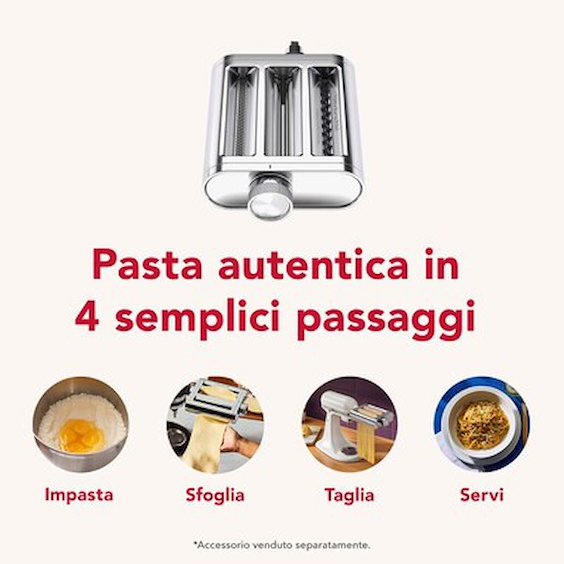 Kitchenaid Accessorio per la pasta in metallo 3 in 1 5ksm3mpa