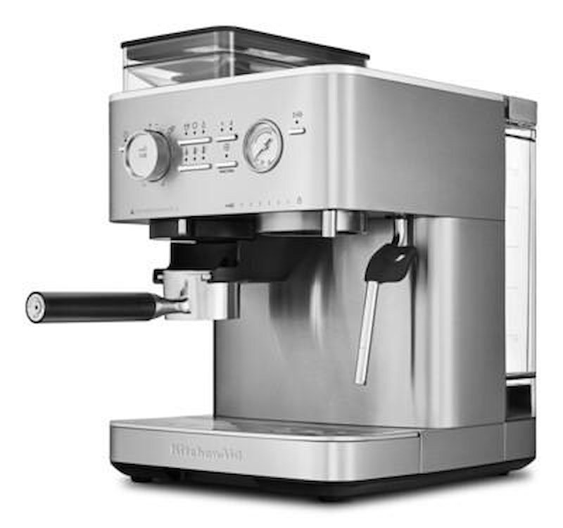 Kitchenaid macchina per caffè espresso semi-automatica con macinacaffè 5kes6551esx