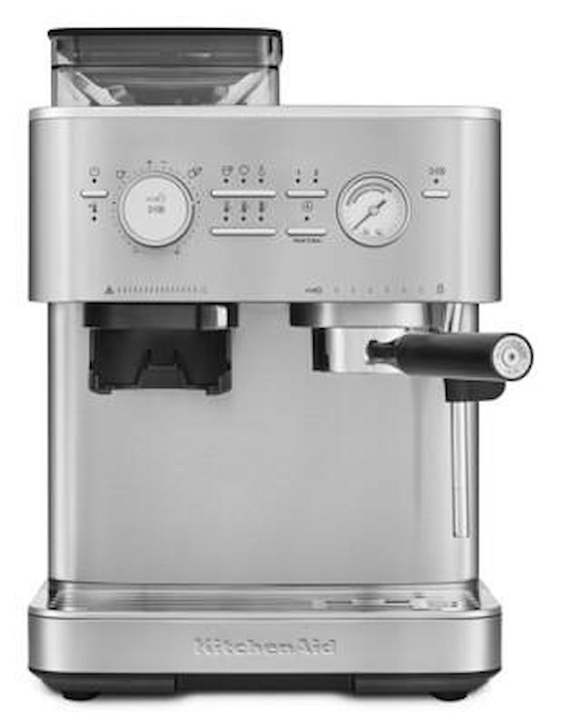 Kitchenaid macchina per caffè espresso semi-automatica con macinacaffè 5kes6551esx