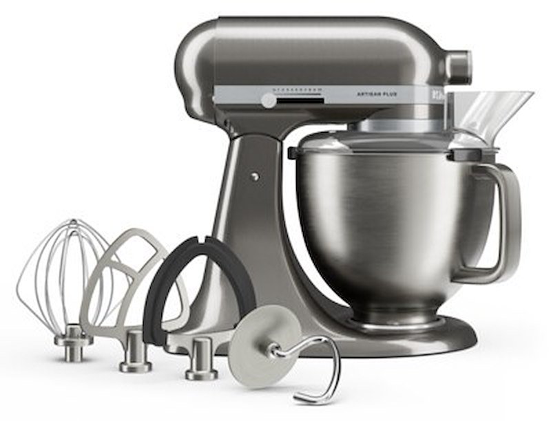 KitchenAid Impastatrice Planetaria 4,7L Artisan Plus 5ksm50pkvems Argento Medaglia