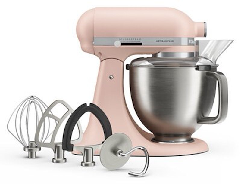 KitchenAid Impastatrice Planetaria 4,7L Artisan Plus  5ksm50pkveft Feather Pink