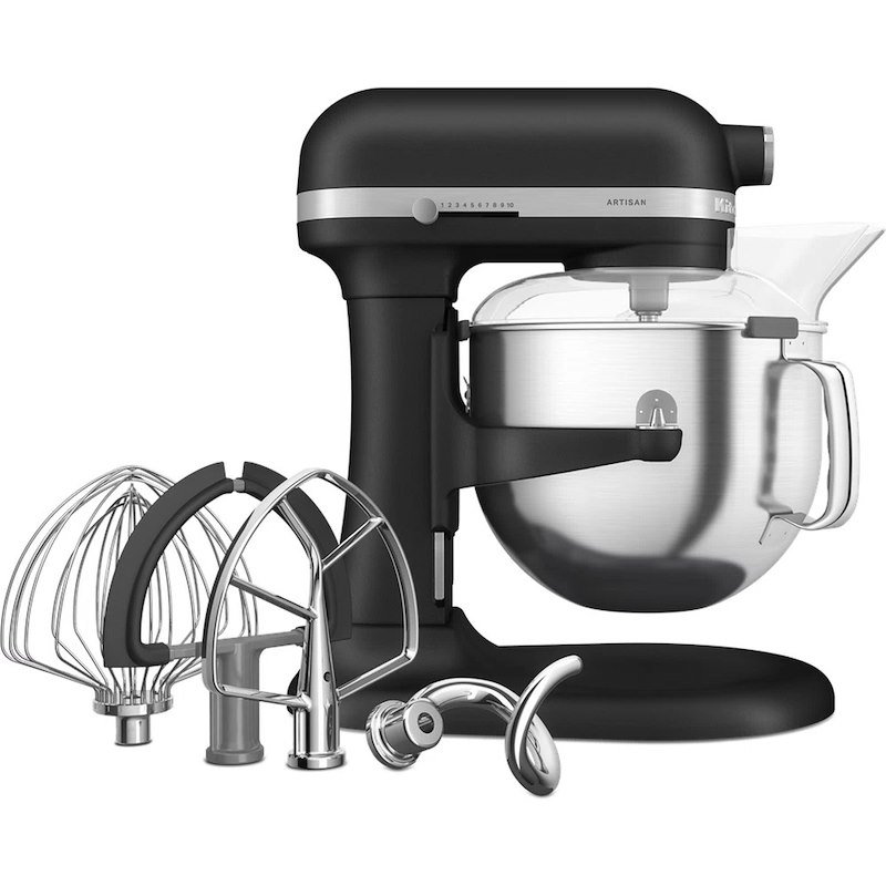 KitchenAid Impastatrice Planetaria 6,6L Artisan 5ksm70shxebk Nero Ghisa