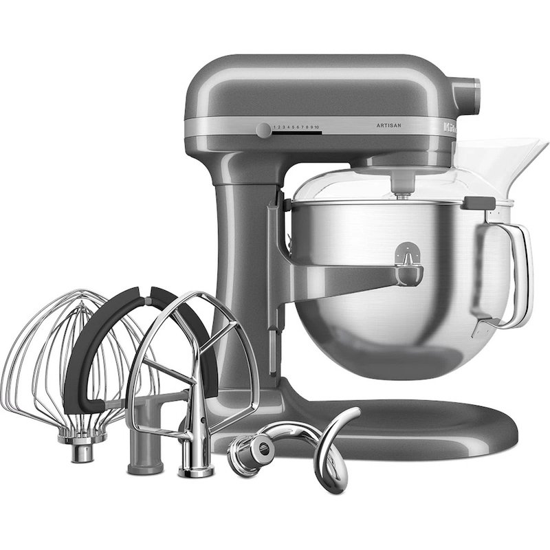 KitchenAid Impastatrice Planetaria 6,6L Artisan 5ksm70shxems Argento Medaglia