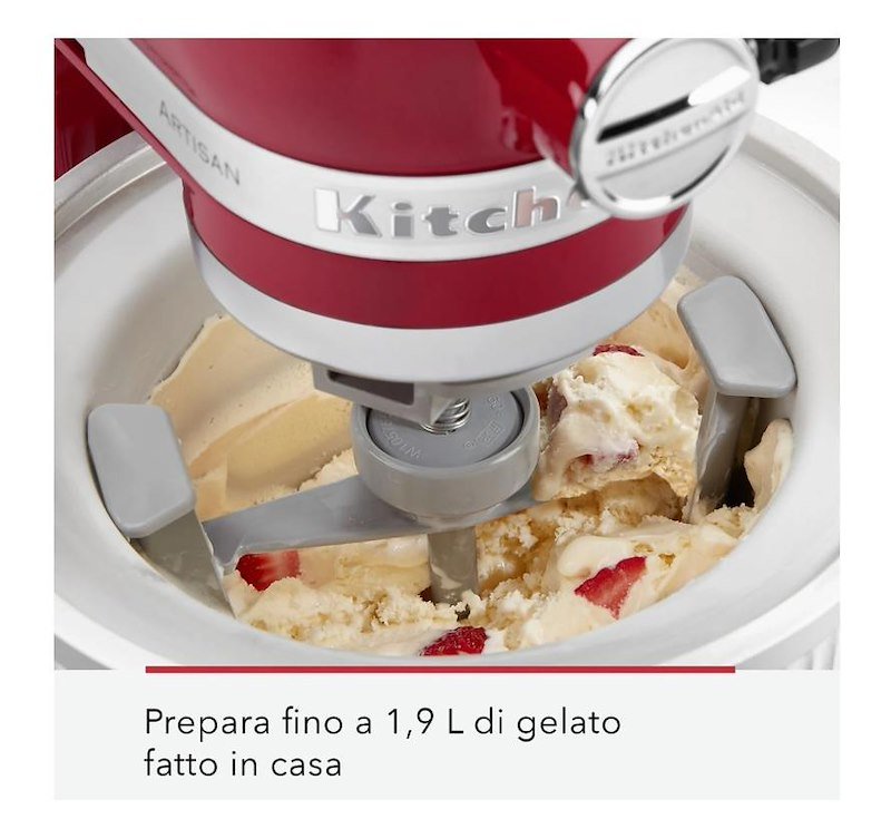 KitchenAid Gelatiera per Impastatrice 4,7L 5ksmcm Bianco
