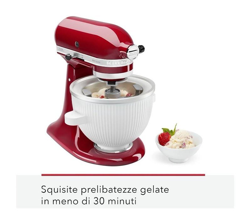 KitchenAid Gelatiera per Impastatrice 4,7L 5ksmcm Bianco