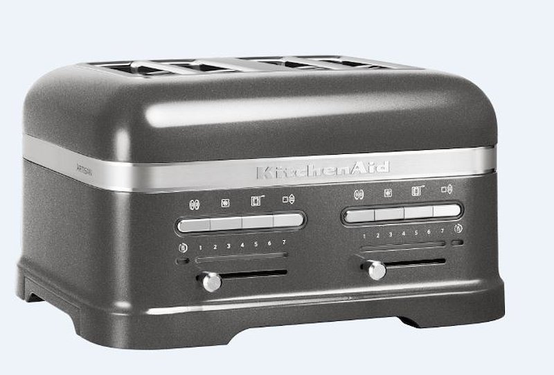 KitchenAid Tostapane 4 Scomparti 5kmt4205ems Argento Medaglia