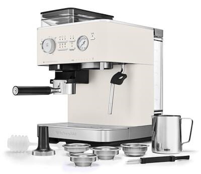 Kitchenaid Macchina del caffè semi-automatica Bianco Porcellana