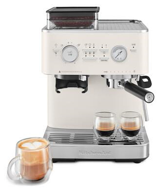Kitchenaid Macchina del caffè semi-automatica Bianco Porcellana