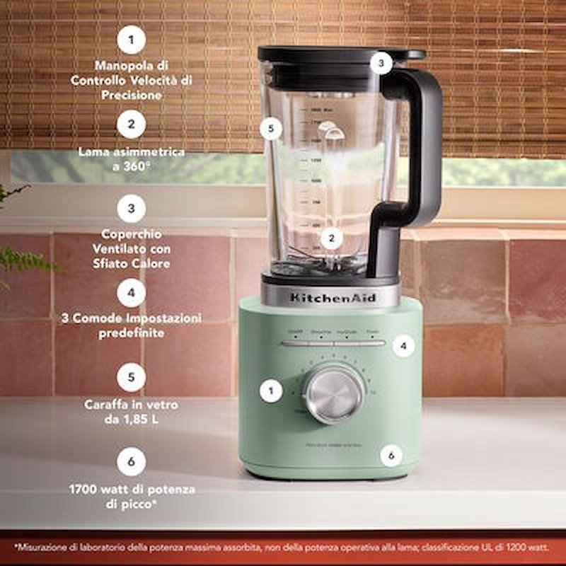 Kitchenaid frullatore Pure Power 5ksb2071edc Cardamomo