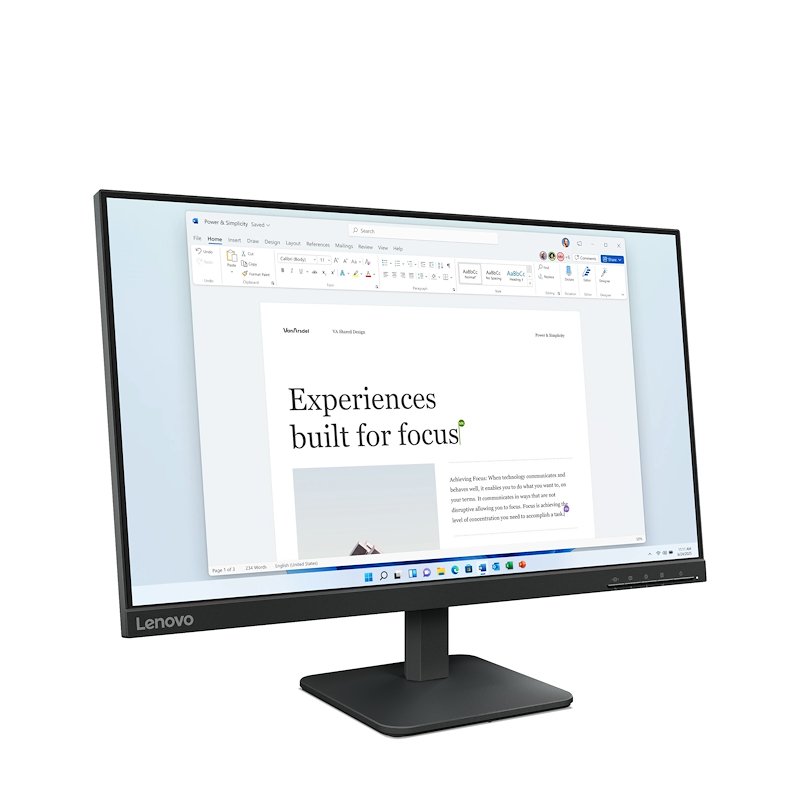 Lenovo Monitor L24-4e C1i5 Raven Black