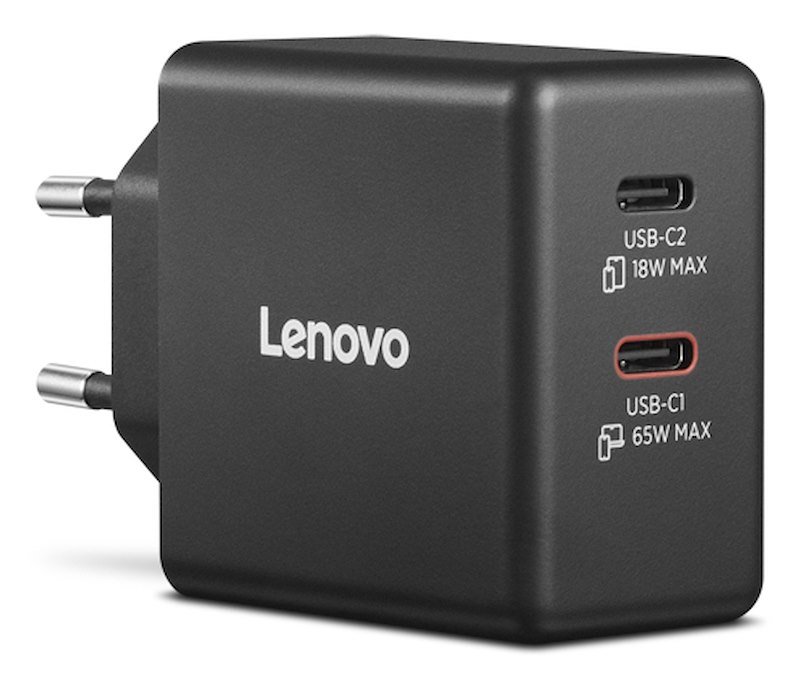 Lenovo Caricabatterie Dual USB-C 65W GaNG0a6065beu