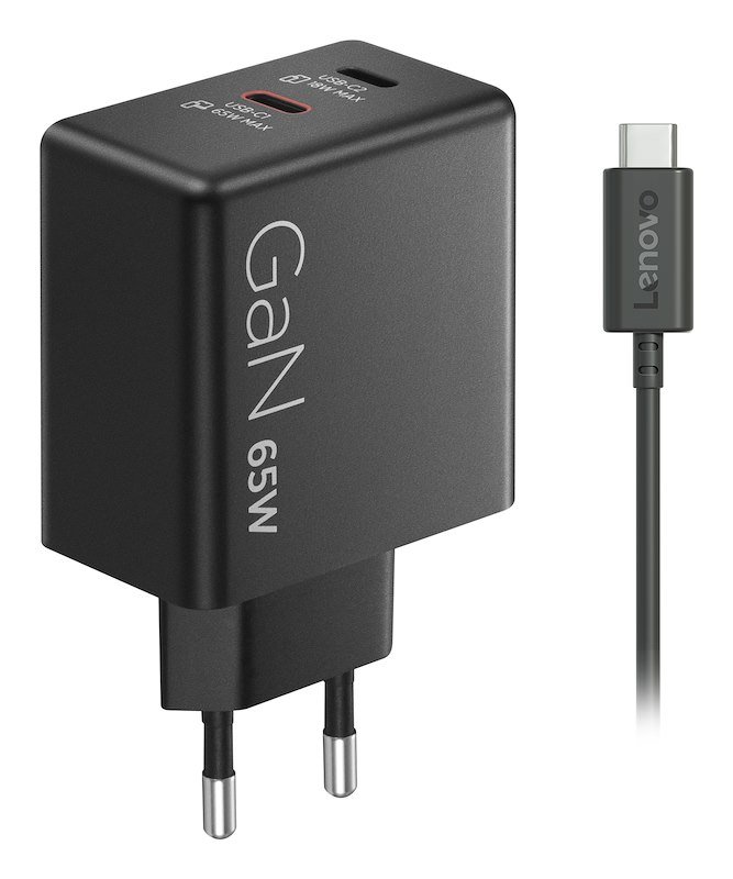 Lenovo Caricabatterie Dual USB-C 65W GaNG0a6065beu