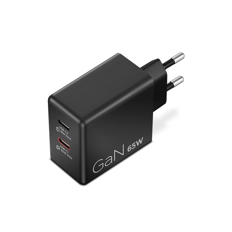 Lenovo Caricabatterie Dual USB-C 65W GaNG0a6065beu