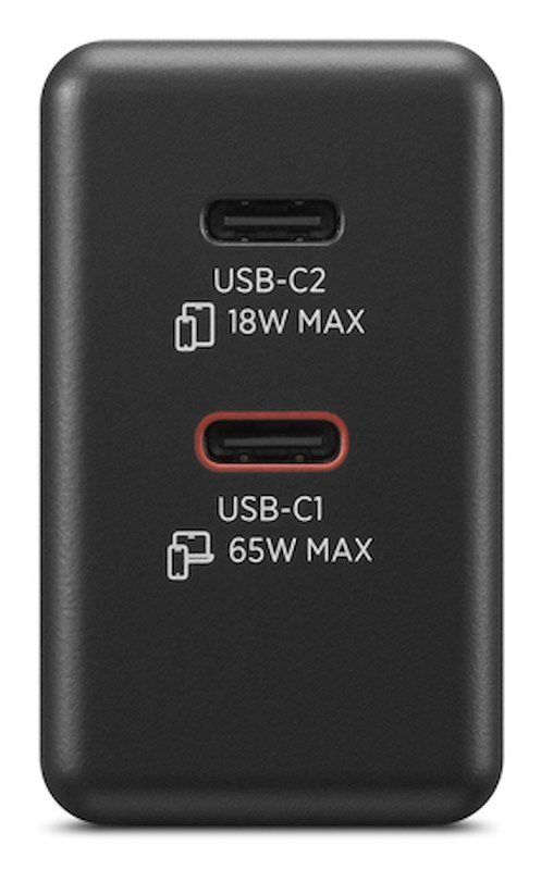 Lenovo Caricabatterie Dual USB-C 65W GaNG0a6065beu