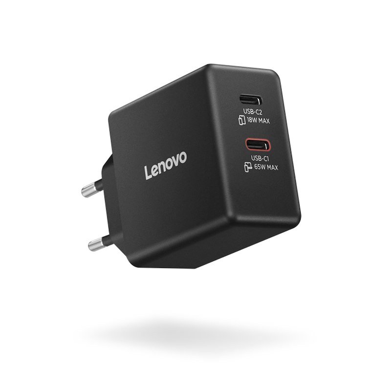 Lenovo Caricabatterie Dual USB-C 65W GaNG0a6065beu