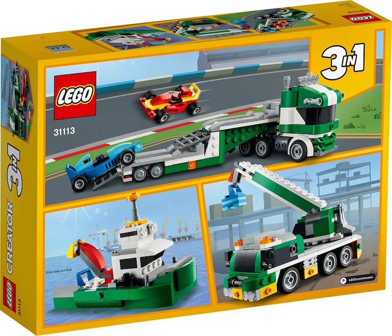 Lego® Trasportatore di auto da corsa 3 in 1 31113