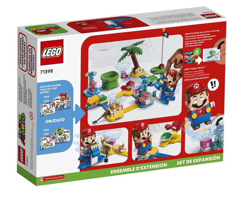 Lego SUPER MARIO Lungomare di Dorrie - Pack di Espansione 71398