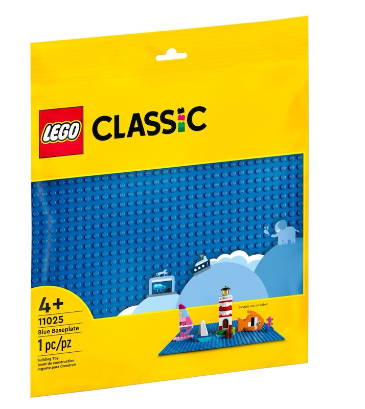 Lego Classic Base Blu, Tavola Per Costruzioni Quadrata Con 32X32 Bottoncini, Piattaforma Classica Per Mattoncini Per Costruire Ed Esporre I Modellini, Giochi Per Bambini E Bambine Da 4 Anni 11025-image