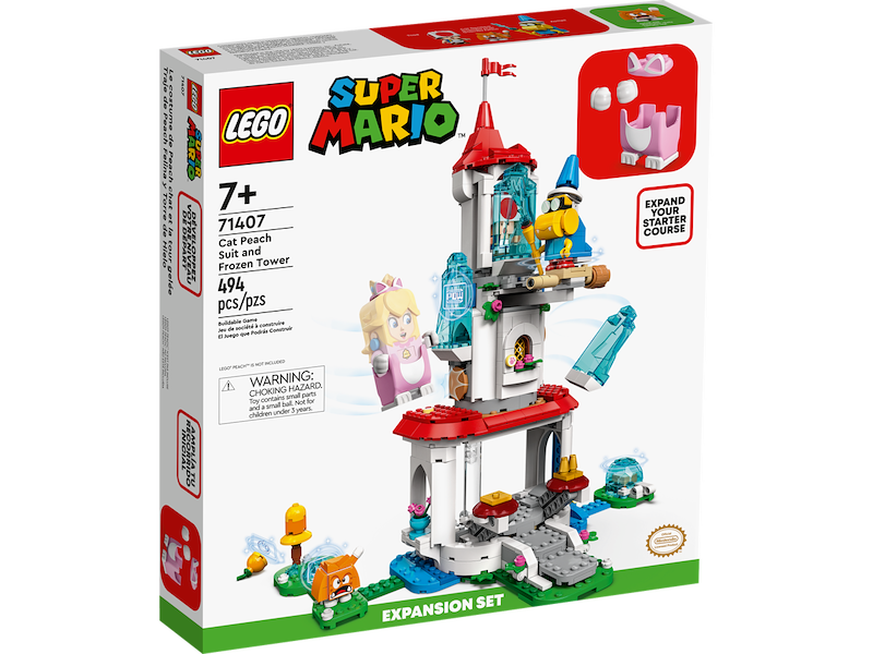 Lego® SuperMario Pack espansione Costume di Peach gatto e Torre ghiacciata 71407