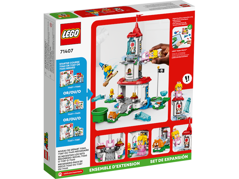 Lego® SuperMario Pack espansione Costume di Peach gatto e Torre ghiacciata 71407