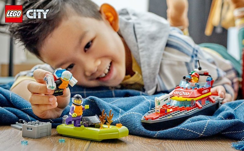 Lego® Barca di soccorso antincendio - 60373