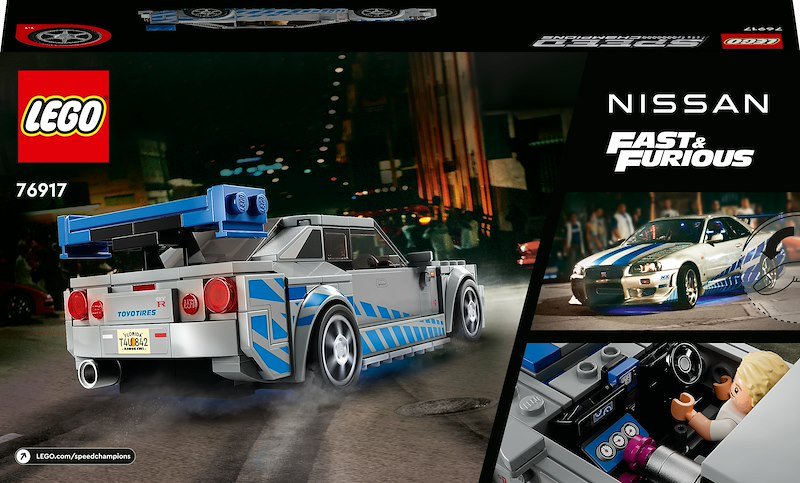 Lego® Speed Champions 2 Fast 2 Furious Nissan Skyline GT-R (R34) 76917