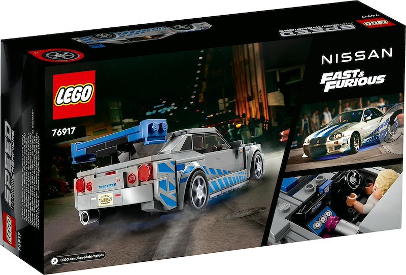 Lego® Speed Champions 2 Fast 2 Furious Nissan Skyline GT-R (R34) 76917