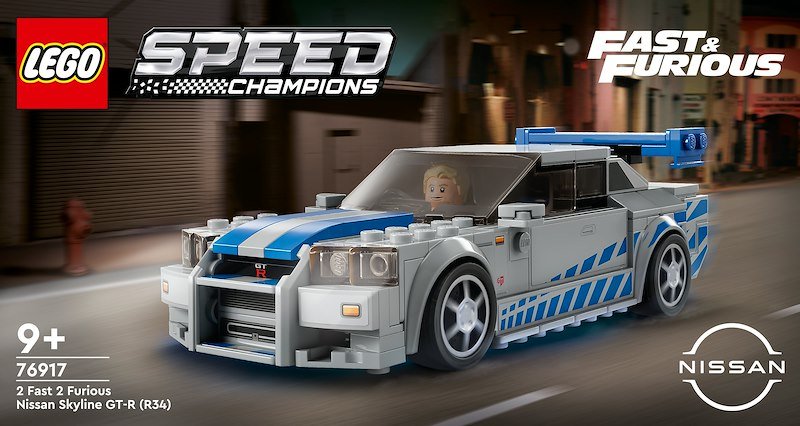 Lego® Speed Champions 2 Fast 2 Furious Nissan Skyline GT-R (R34) 76917