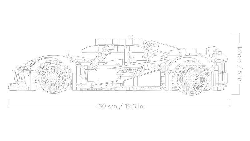 Lego Technic PEUGEOT 9X8 24H Le Mans Hybrid Hypercar 42156