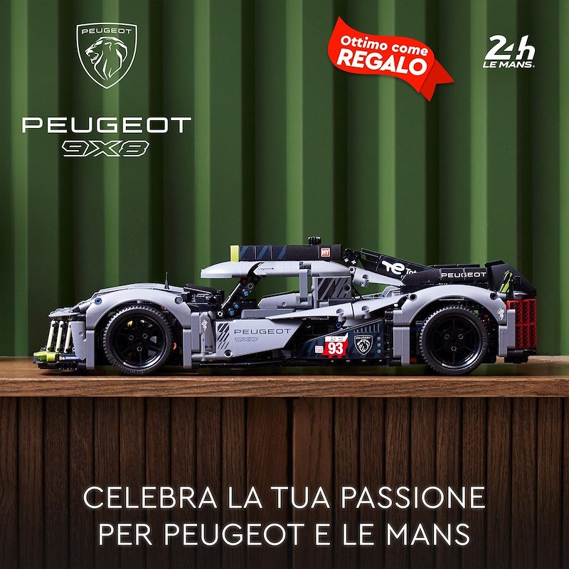 Lego Technic PEUGEOT 9X8 24H Le Mans Hybrid Hypercar 42156