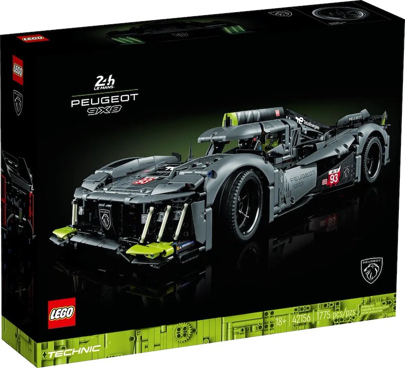 Lego Technic PEUGEOT 9X8 24H Le Mans Hybrid Hypercar 42156