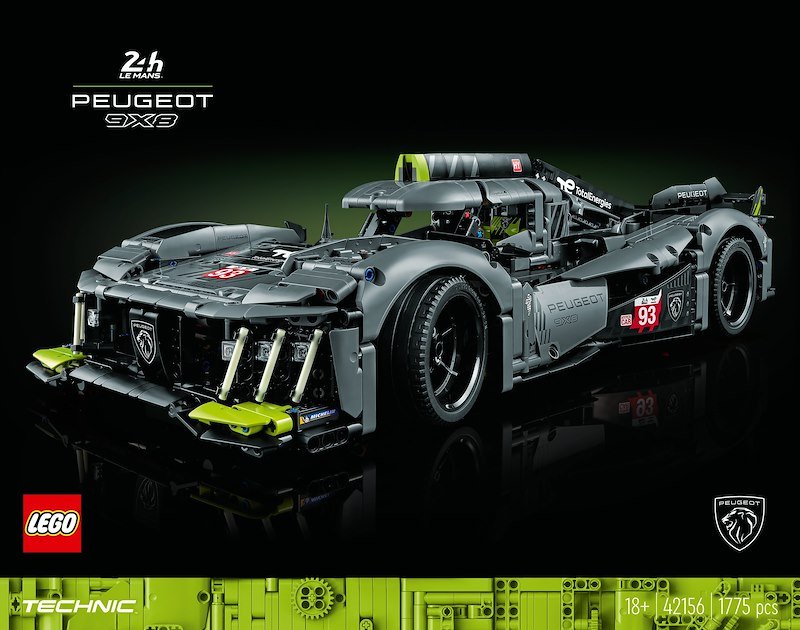 Lego Technic PEUGEOT 9X8 24H Le Mans Hybrid Hypercar 42156