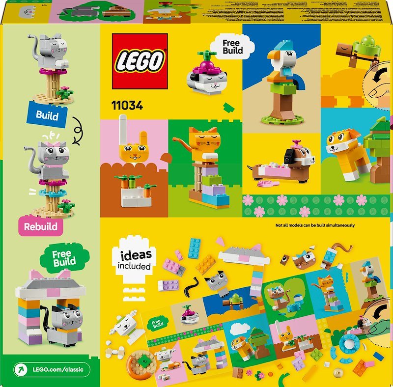Lego® Classic 11034 - Animali domestici creativi