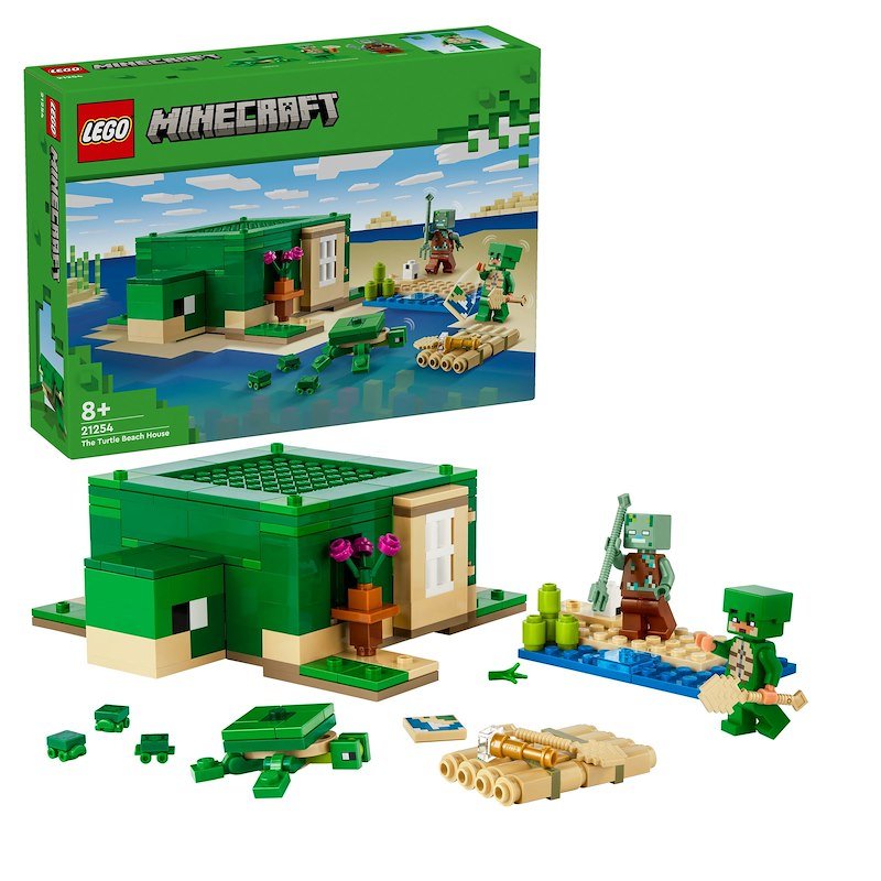 Lego® Beach House della tartaruga Minecraft 21254