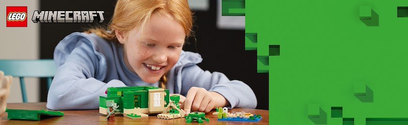 Lego® Beach House della tartaruga Minecraft 21254