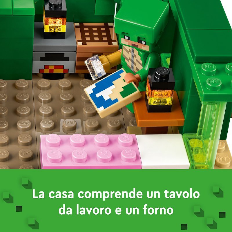 Lego® Beach House della tartaruga Minecraft 21254