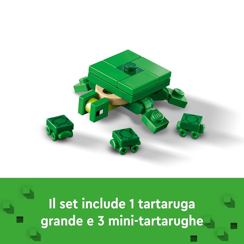 Lego® Beach House della tartaruga Minecraft 21254
