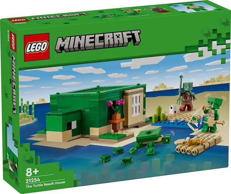 Lego® Beach House della tartaruga Minecraft 21254