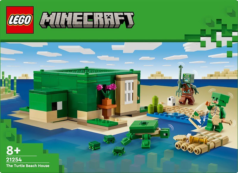 Lego® Beach House della tartaruga Minecraft 21254