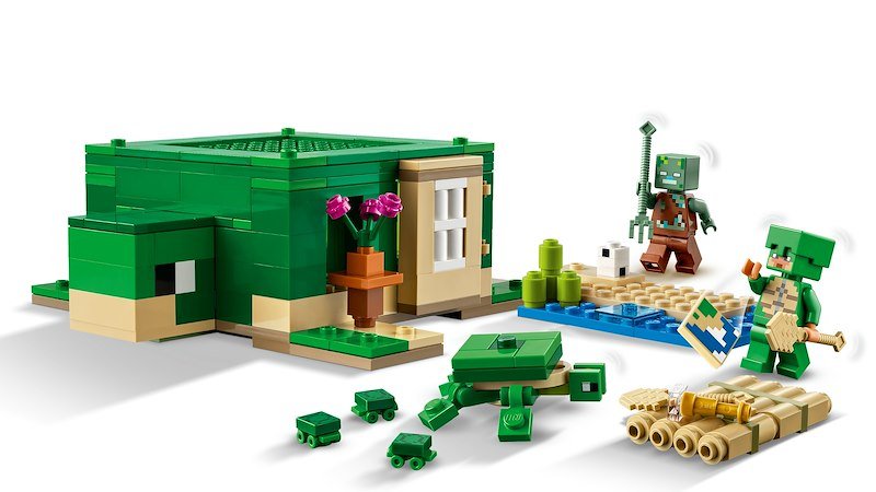 Lego® Beach House della tartaruga Minecraft 21254