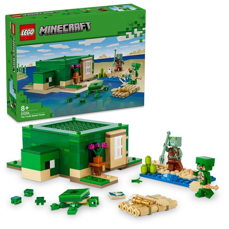 Lego® Beach House della tartaruga Minecraft 21254